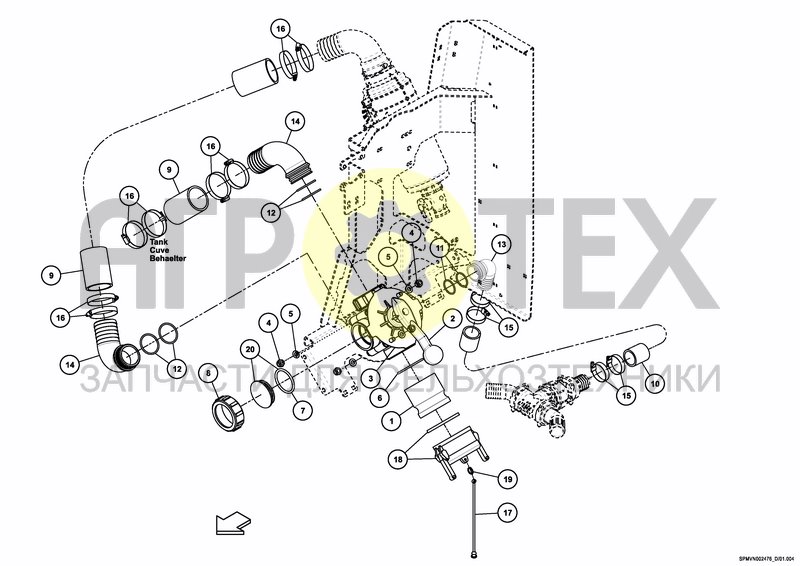 Чертеж VALVESET 2*200/250 L, CONNECTED iXclean