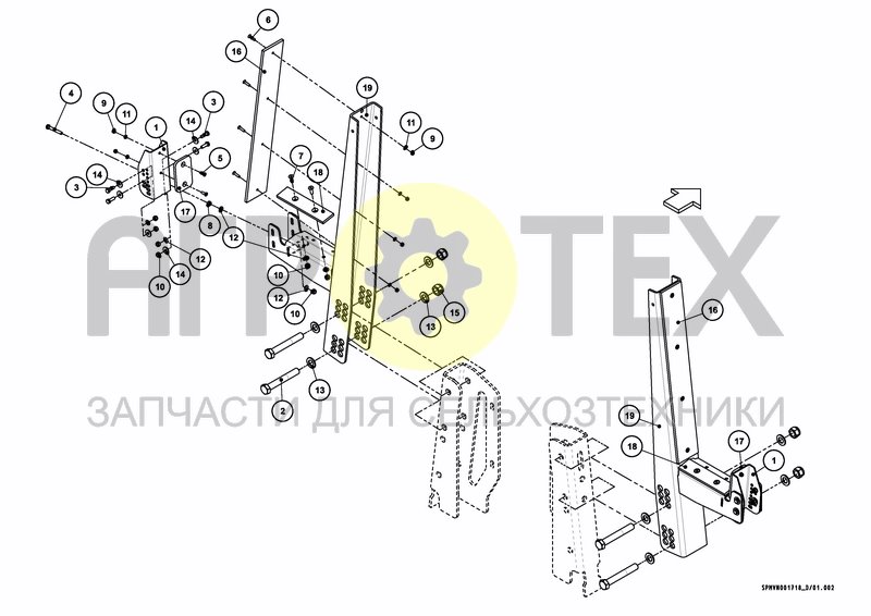 Чертеж BOOMSUPPORT FRONT 18---24m [2PF]