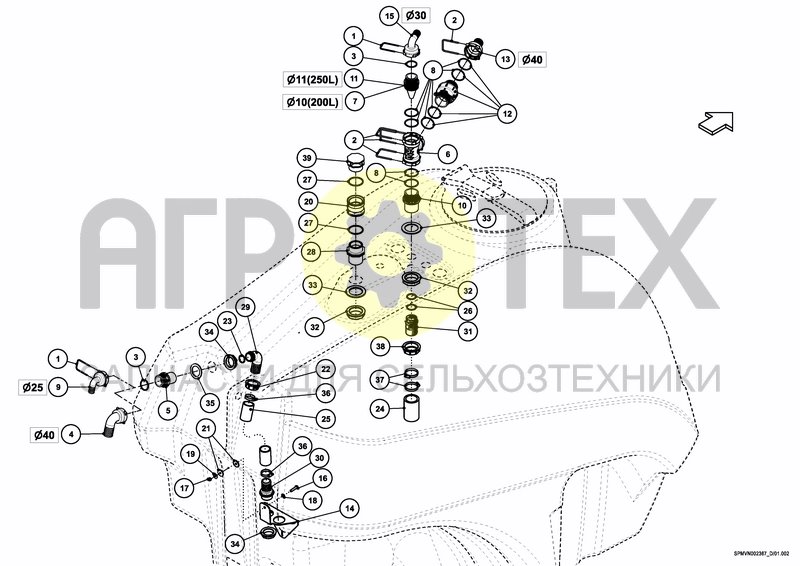 Чертеж MAIN TANK