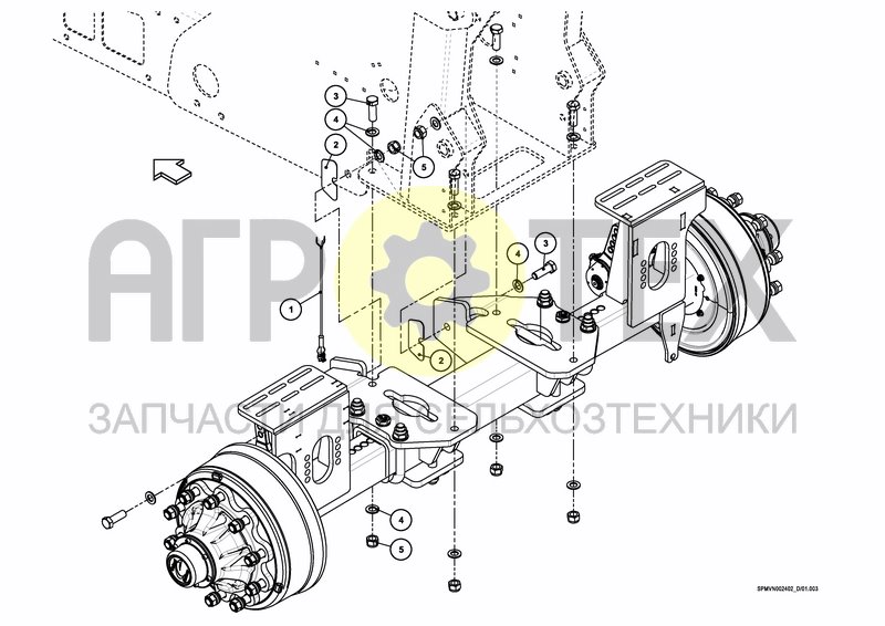 Чертеж ADJUSTABLE AXLE FIXED