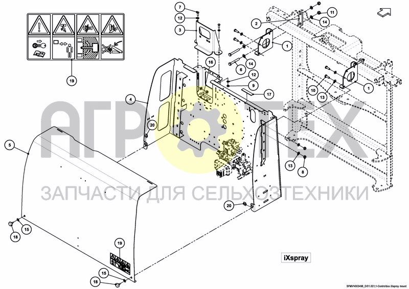 Чертеж CONTROL BOX 24---30M