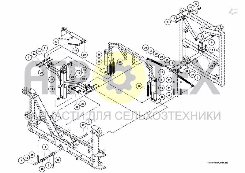 LIFTFRAME+MIDDLESECTION HSS 32---40m (3PF) (№11 на схеме)