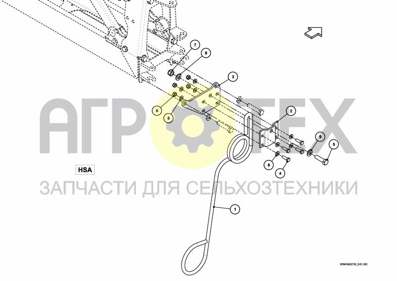 Чертеж SENSING SKID HSA