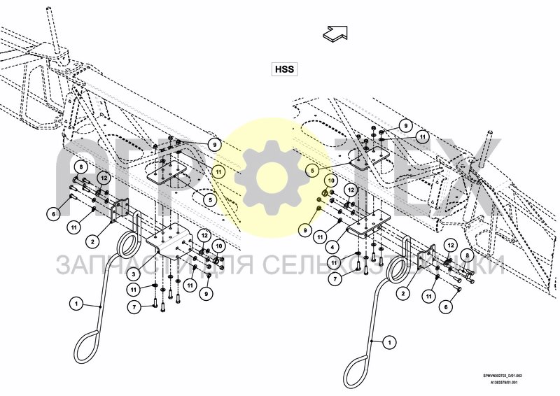 Чертеж SENSING SKID HSS