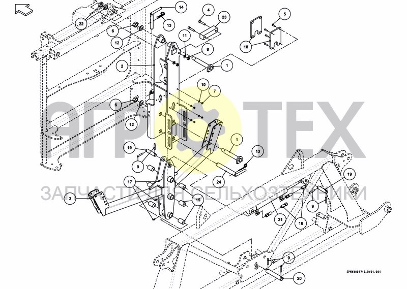 Чертеж MIDDLESECTION HC 18---21M