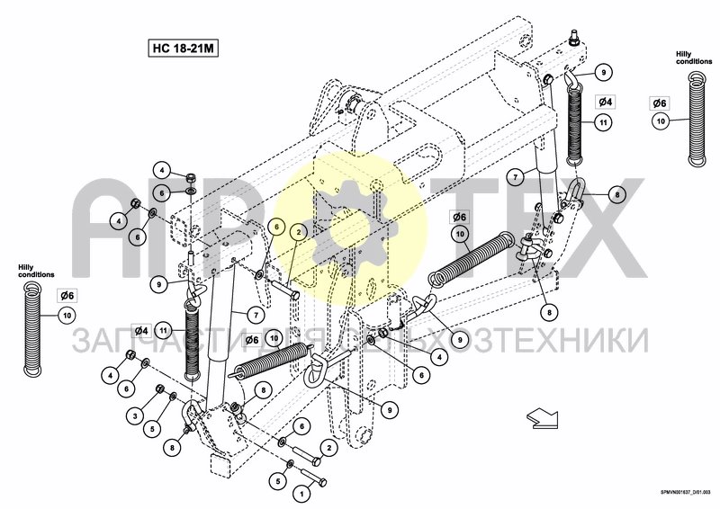 Чертеж MIDDLESECTION HC 18---21M