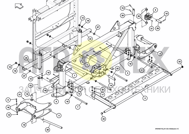 Чертеж MIDDLESECTION HC 24---30M