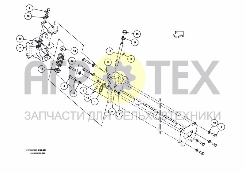 Чертеж SPRAYBOOM HOSA 12M