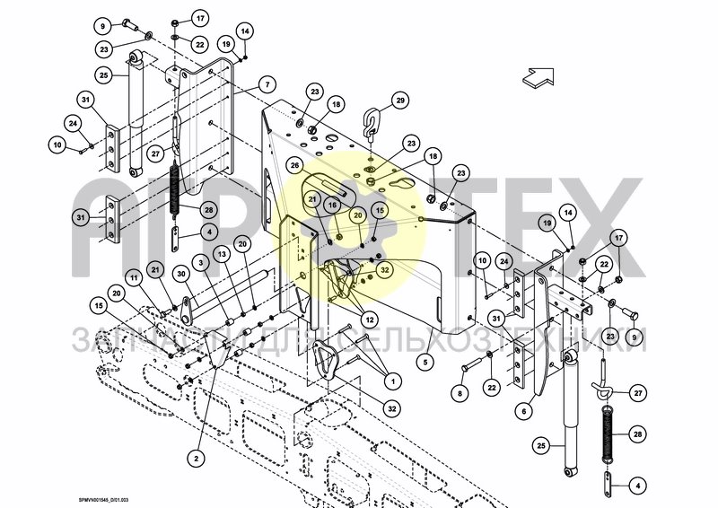 Чертеж LIFTFRAME HOSA 15M