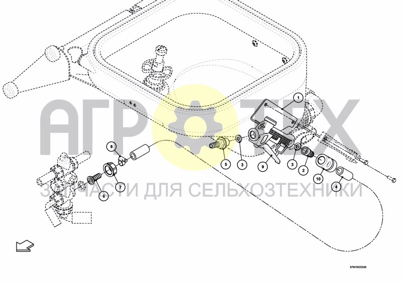 Чертеж SPRAYGUN MIXTANK