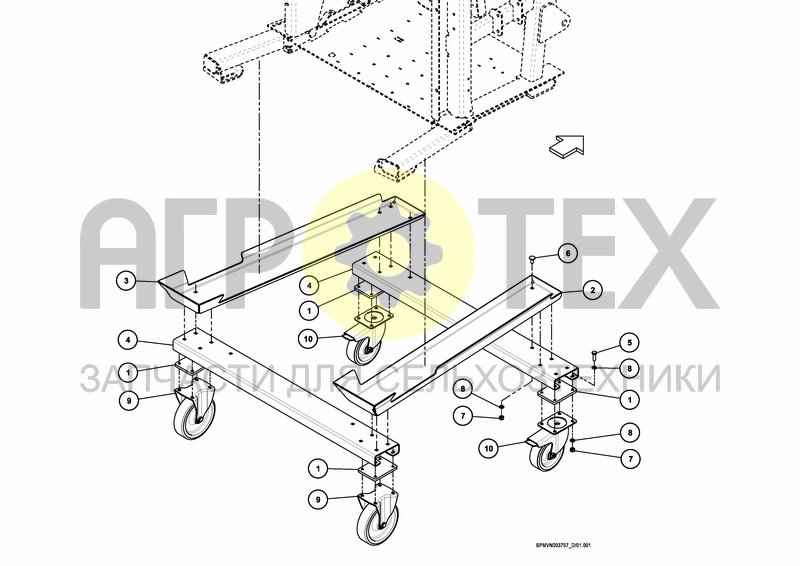 Чертеж TRANSPORT WHEELS , SET