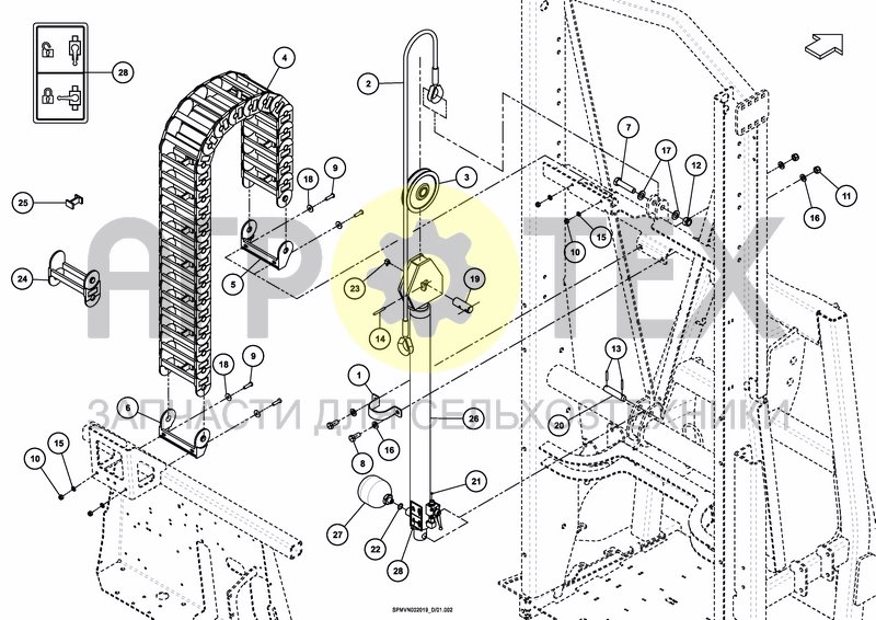 Чертеж LIFTFRAME HOSA 12M