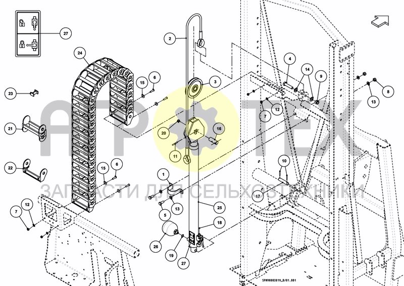 Чертеж LIFTFRAME HOSA 12M