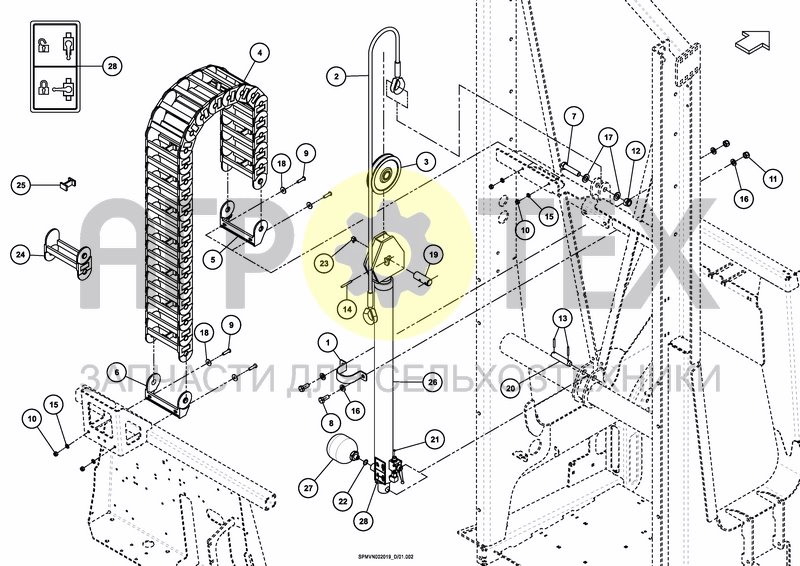 Чертеж LIFTFRAME HOSA 15M