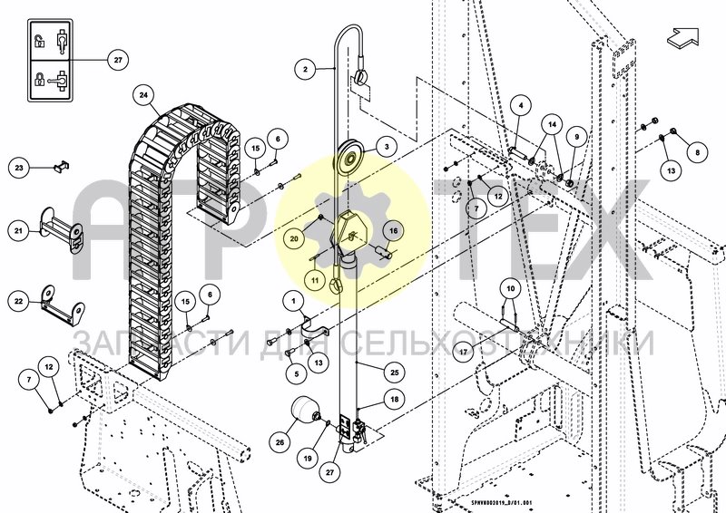 Чертеж LIFTFRAME HOSA 15M