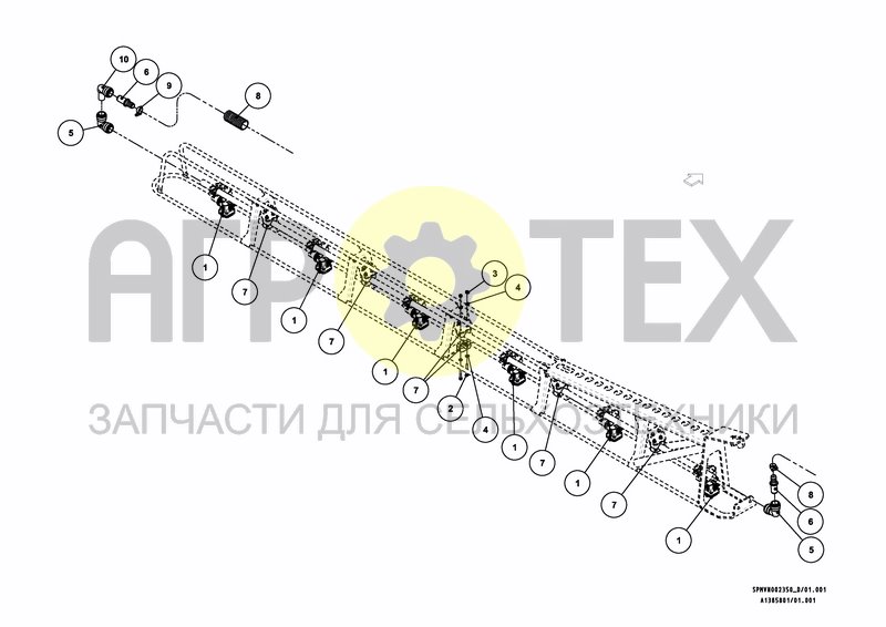 Чертеж SPRAYPARTS HC/HSS