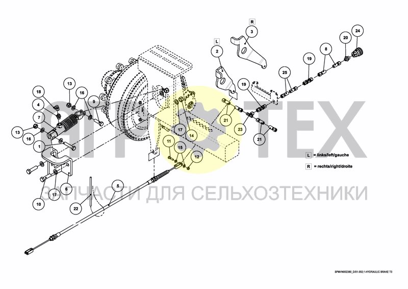 Чертеж HYDRAULIC BRAKE