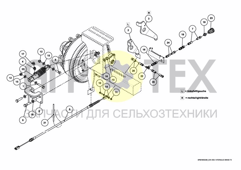 Чертеж HYDRAULIC BRAKE