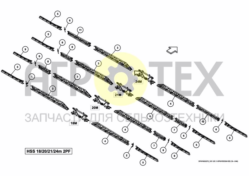 Чертеж SPRAYBOOM HSS 18---24m [2PF]