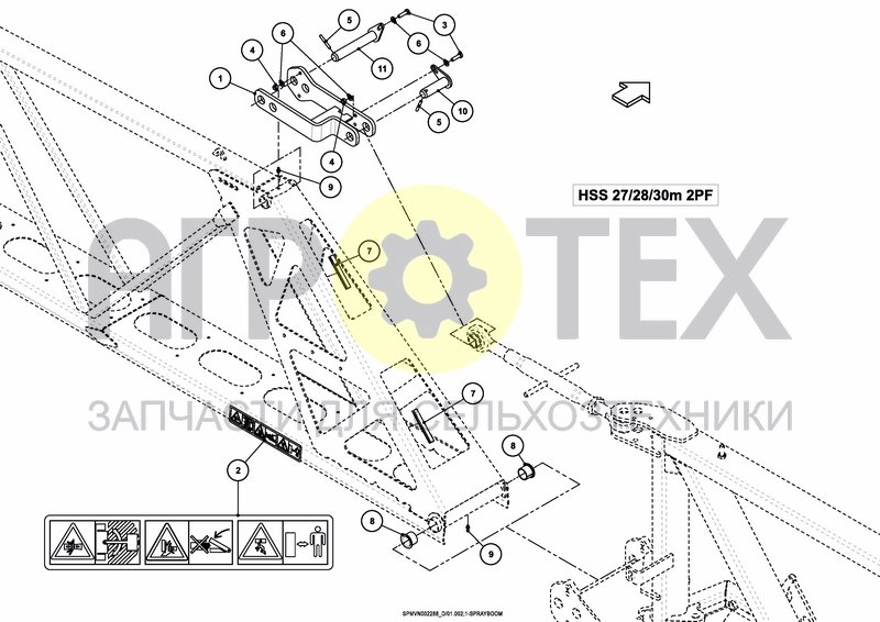 Чертеж SPRAYBOOM HSS 27---30m [2PF]