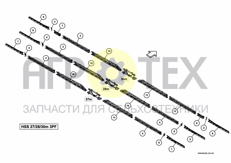 Чертеж SPRAYBOOM HSS 27---30m [3PF]