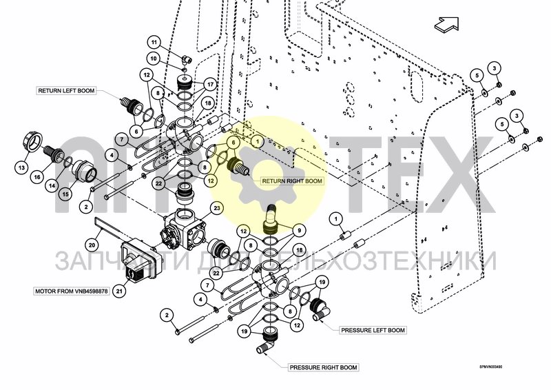 Чертеж IXFLOW ELECTRIC MAIN VALVE