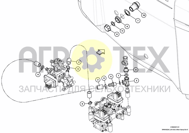 Чертеж IXFLOW ELECTRIC MAIN VALVE