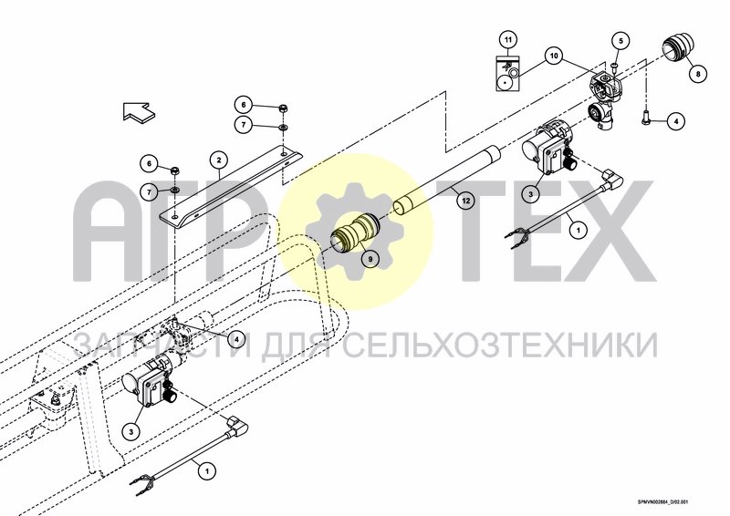 Чертеж BORDER NOZZLE ELECTRIC