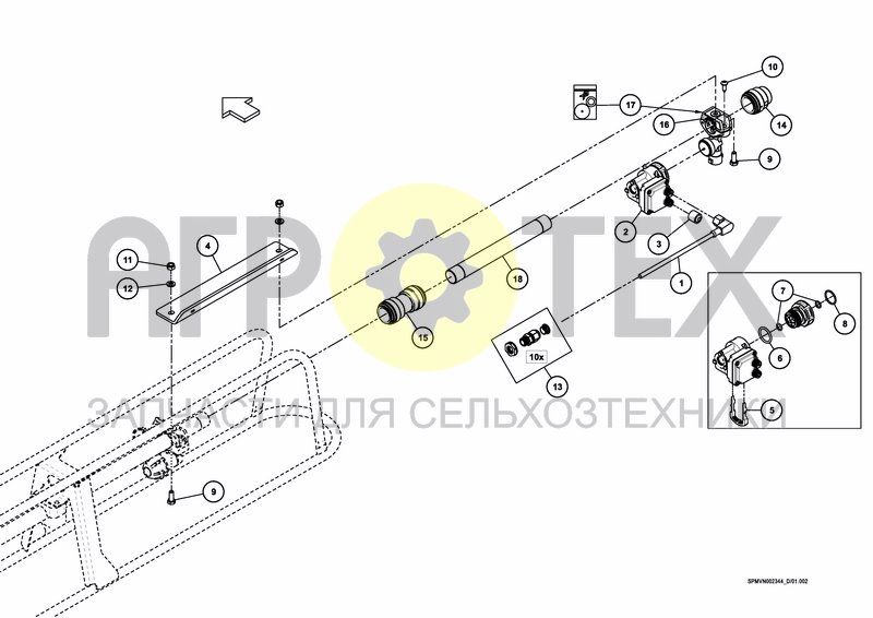 Чертеж VERGE NOZZLE HC/HOSA ELECTRIC