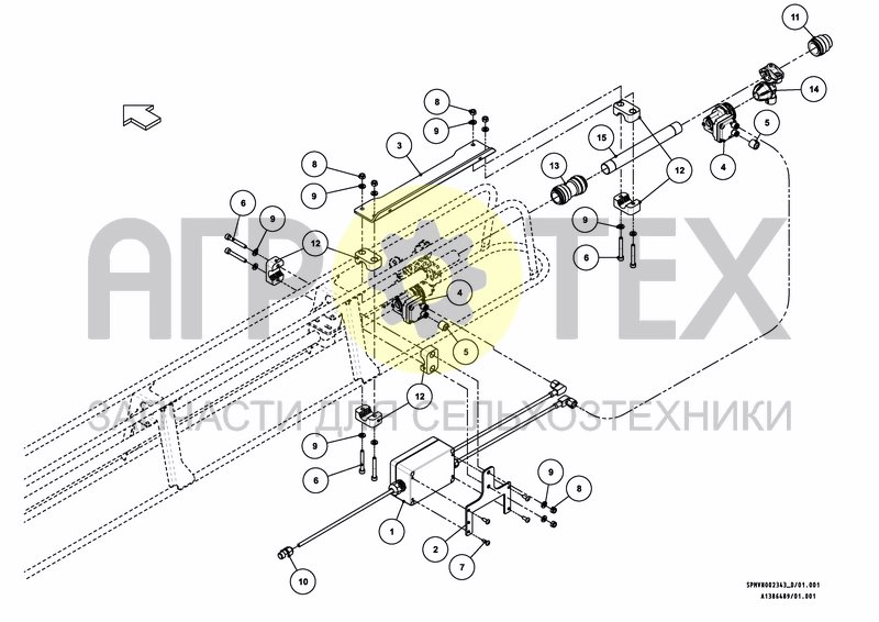 Чертеж BORDER NOZZLE HC/HOSA ELECTRIC