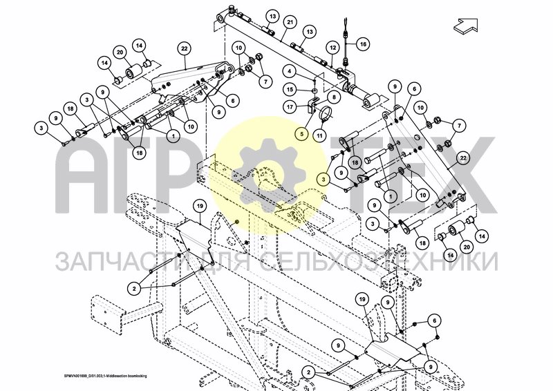 Чертеж LIFTFRAME+MIDDLESECTION HSS 27---30m [3PF]