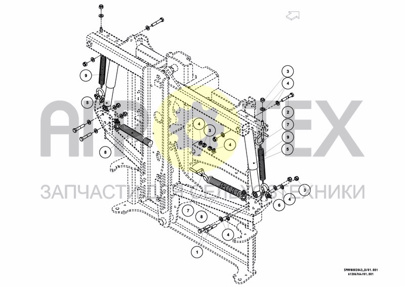 Чертеж LIFTFRAME+MIDDLESECTION HSS 18---24m [2PF]