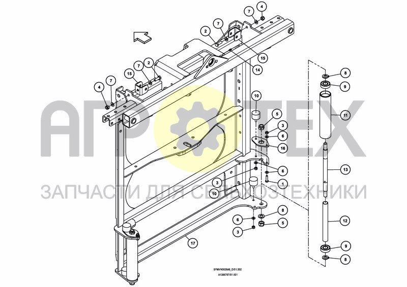 Чертеж LIFTFRAME+MIDDLESECTION HSS 27---30m [3PF]