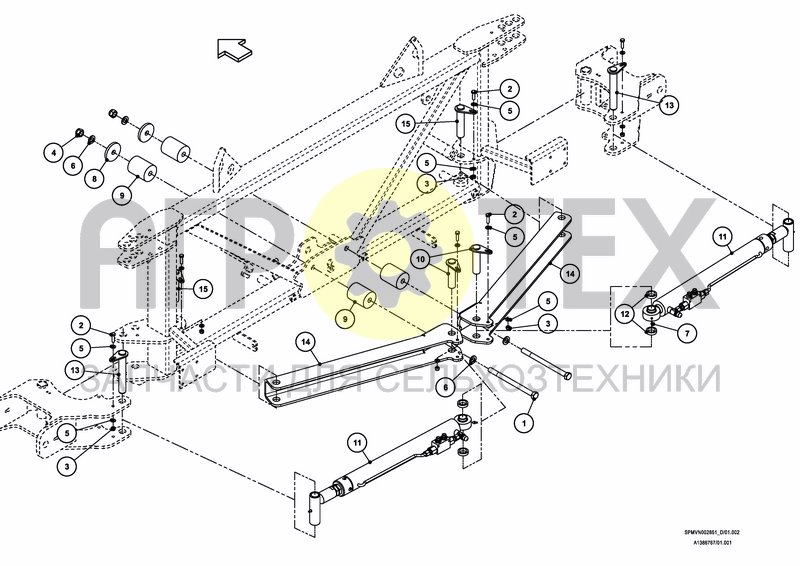 Чертеж LIFTFRAME+MIDDLESECTION HSS 27---30m [3PF]