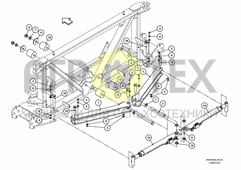 Чертеж LIFTFRAME+MIDDLESECTION HSA/HSS 27---30m [2PF]