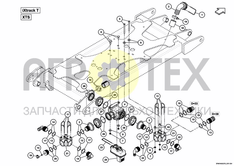 Чертеж IXFLOW AIR MAIN VALVE