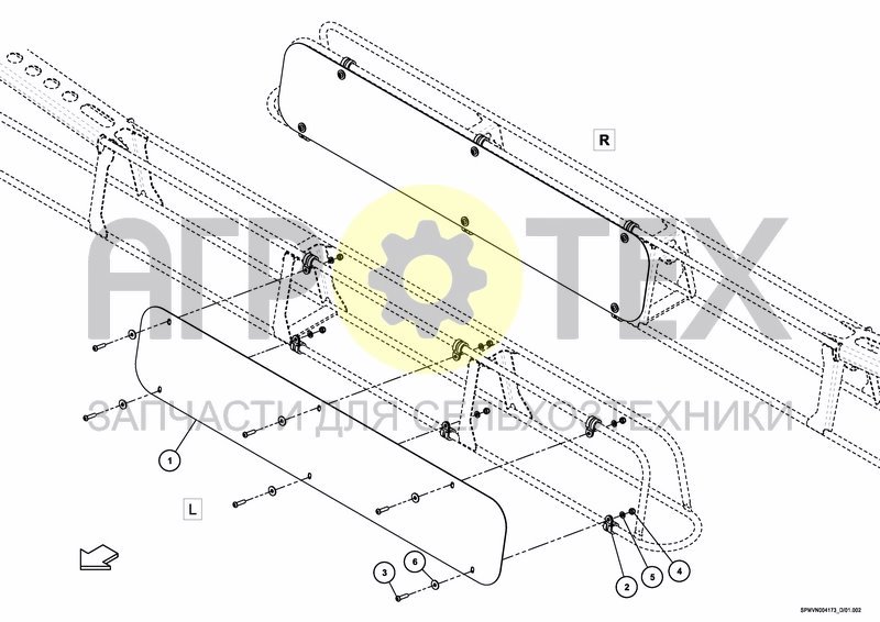 Чертеж PROTECTION SET TIP END HC