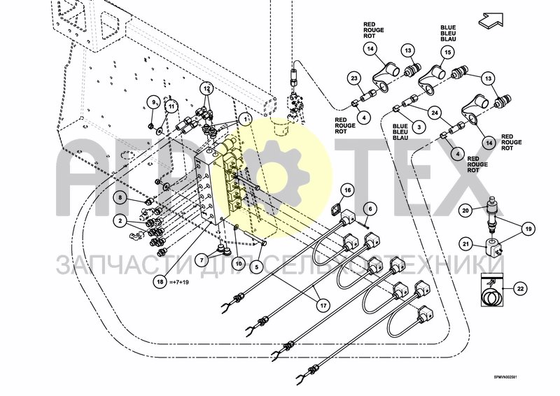 Чертеж HYDRAULICS BASIC 3 HOSA