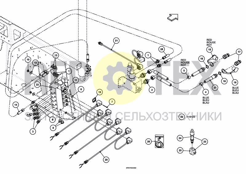 Чертеж HYDRAULICS COMFORT 3 HOSA