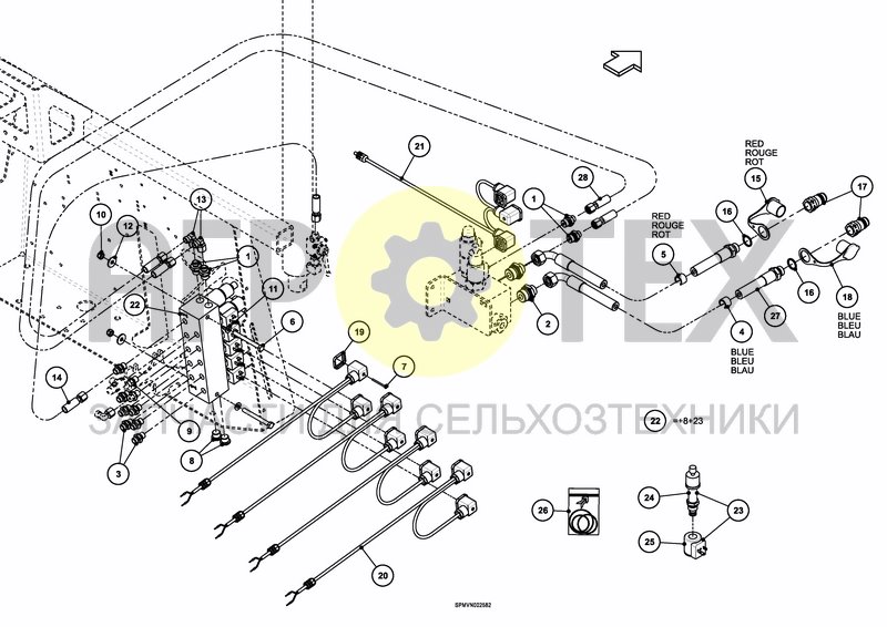 Чертеж HYDRAULICS COMFORT 3 HOSA