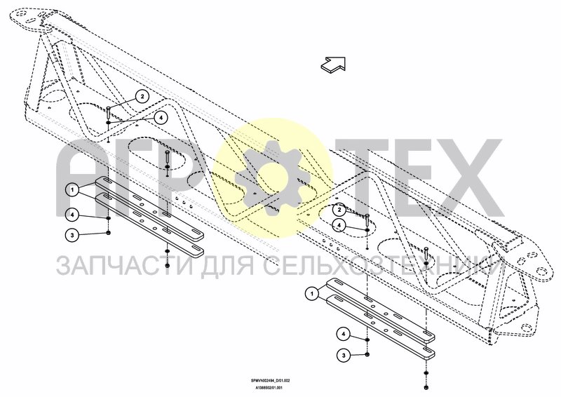 Чертеж COUNTERWEIGHT VERGE/BORDER HSS