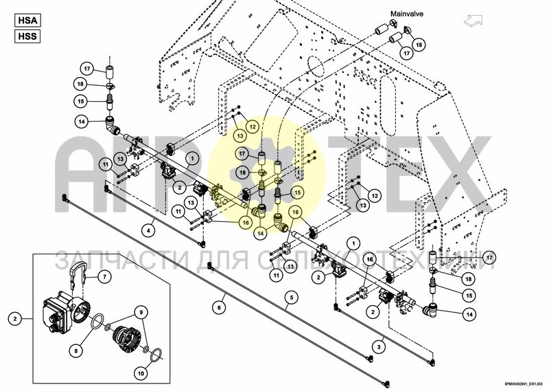 Чертеж IXFLOW ELECTRIC MAIN VALVE