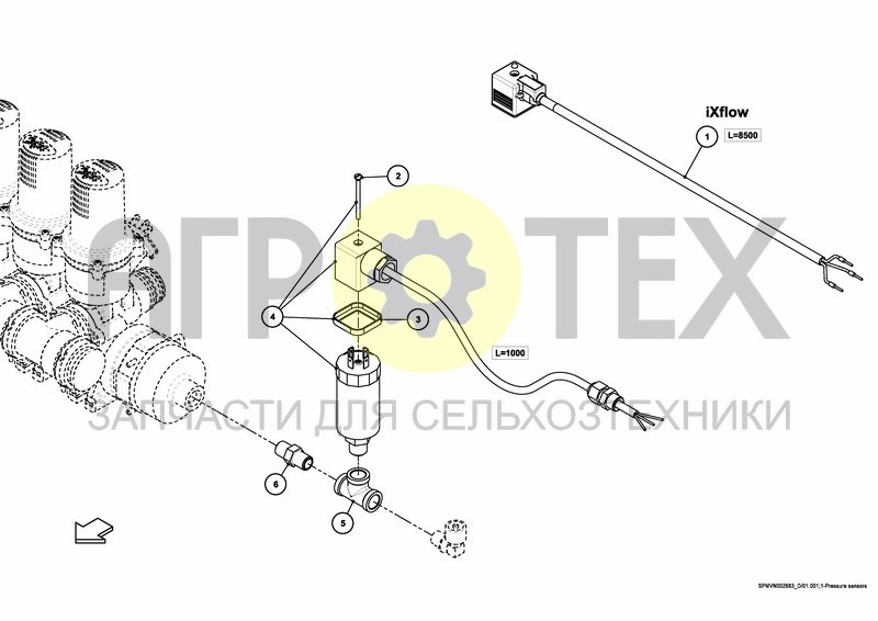 Чертеж PRESSURE SENSOR