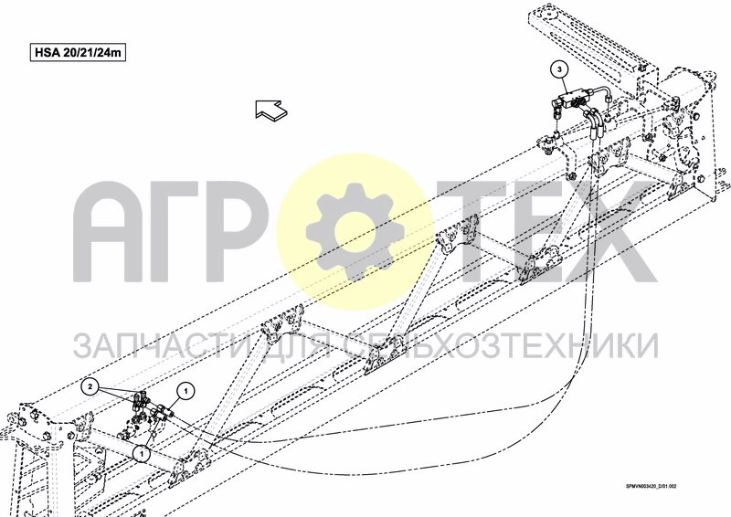 Чертеж BOOM GUIDE HSA