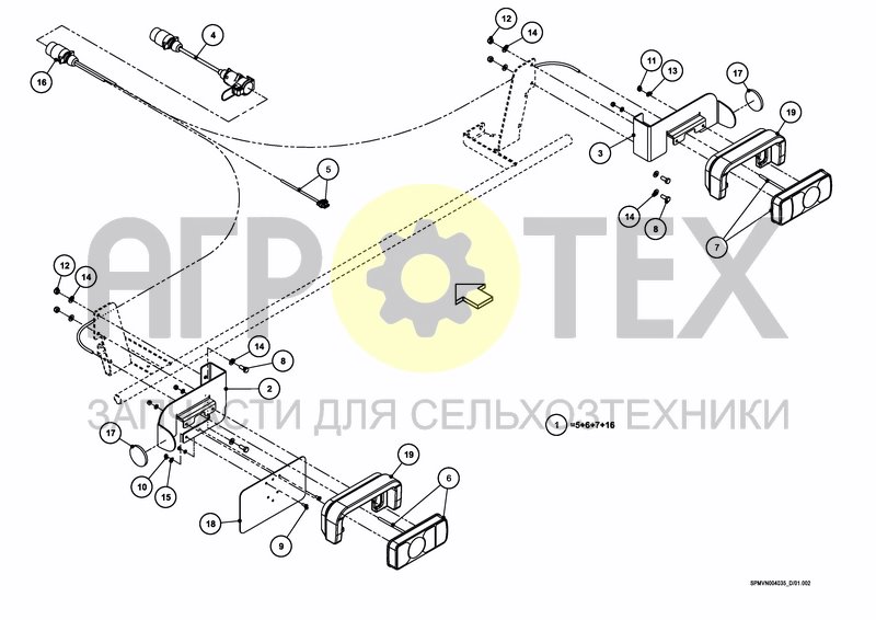 Чертеж LIGHTING SET HOSA