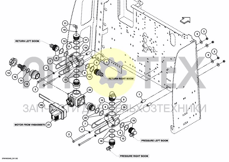 Чертеж IXFLOW+IXSPRAY MAIN VALVE