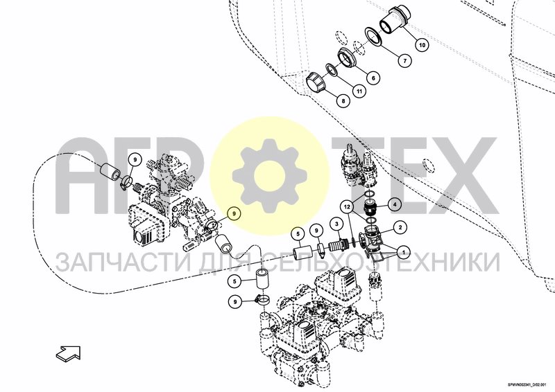 Чертеж IXFLOW+IXSPRAY MAIN VALVE