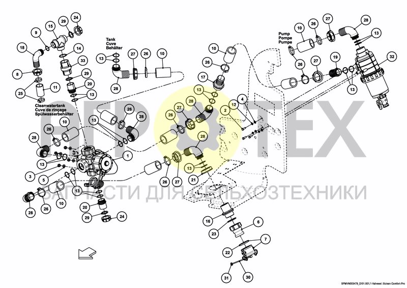 Чертеж VALVESET iXclean Pro