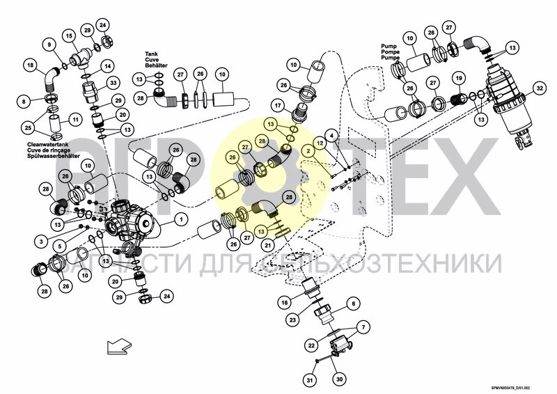 Чертеж VALVESET iXclean Comfort