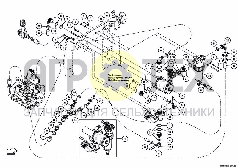 Чертеж VALVESET iXclean Pro